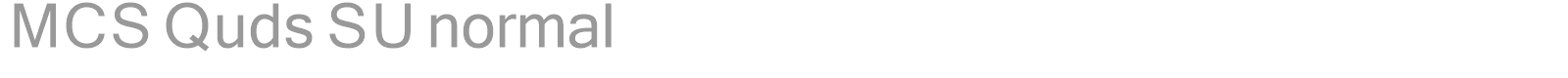 MCS Quds S_U normal. font preview